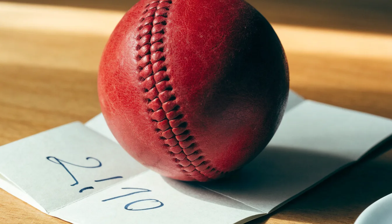 Un pallone da calcio appoggiato su una schedina bianca su un tavolo di legno, alla luce del giorno